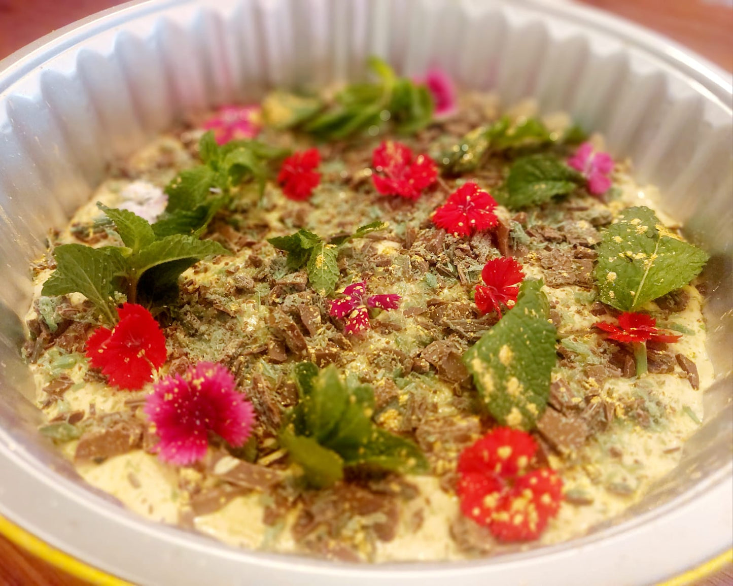 Whole peppermint crisp tart