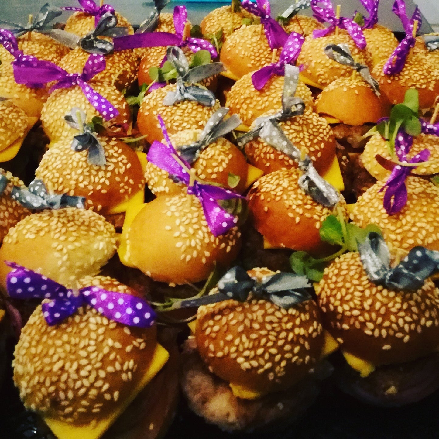 Mini Bacon & Brie burgers