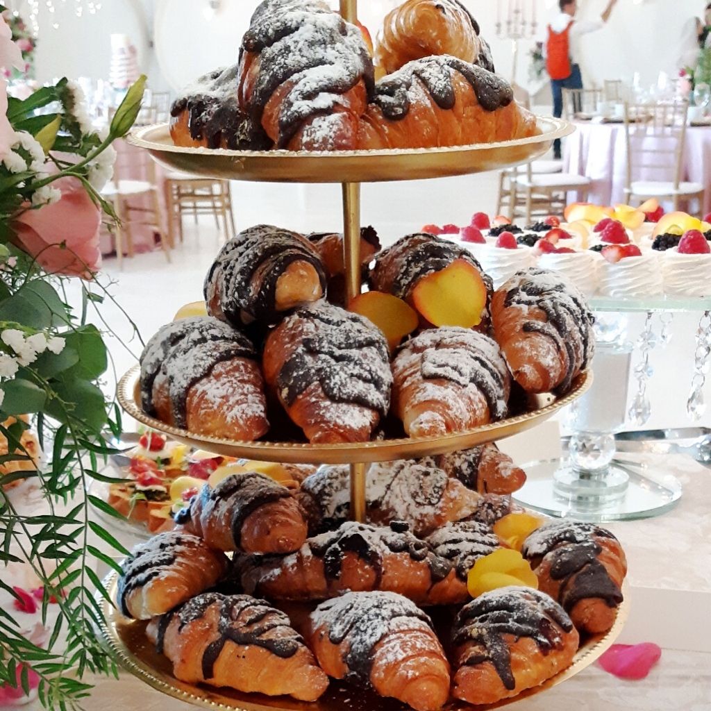 Mini chocolate croissants per dozen