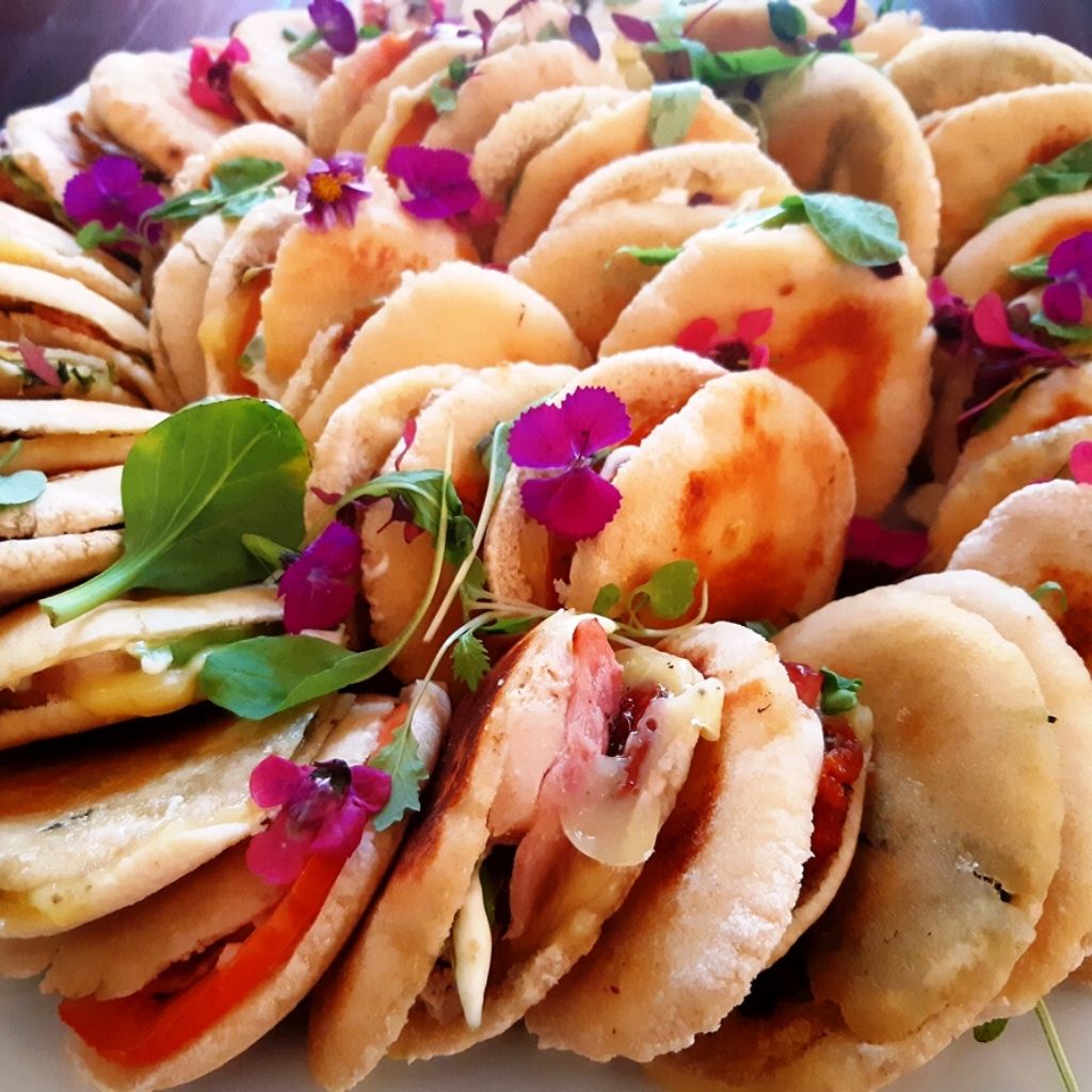 Mini toasted panini platter