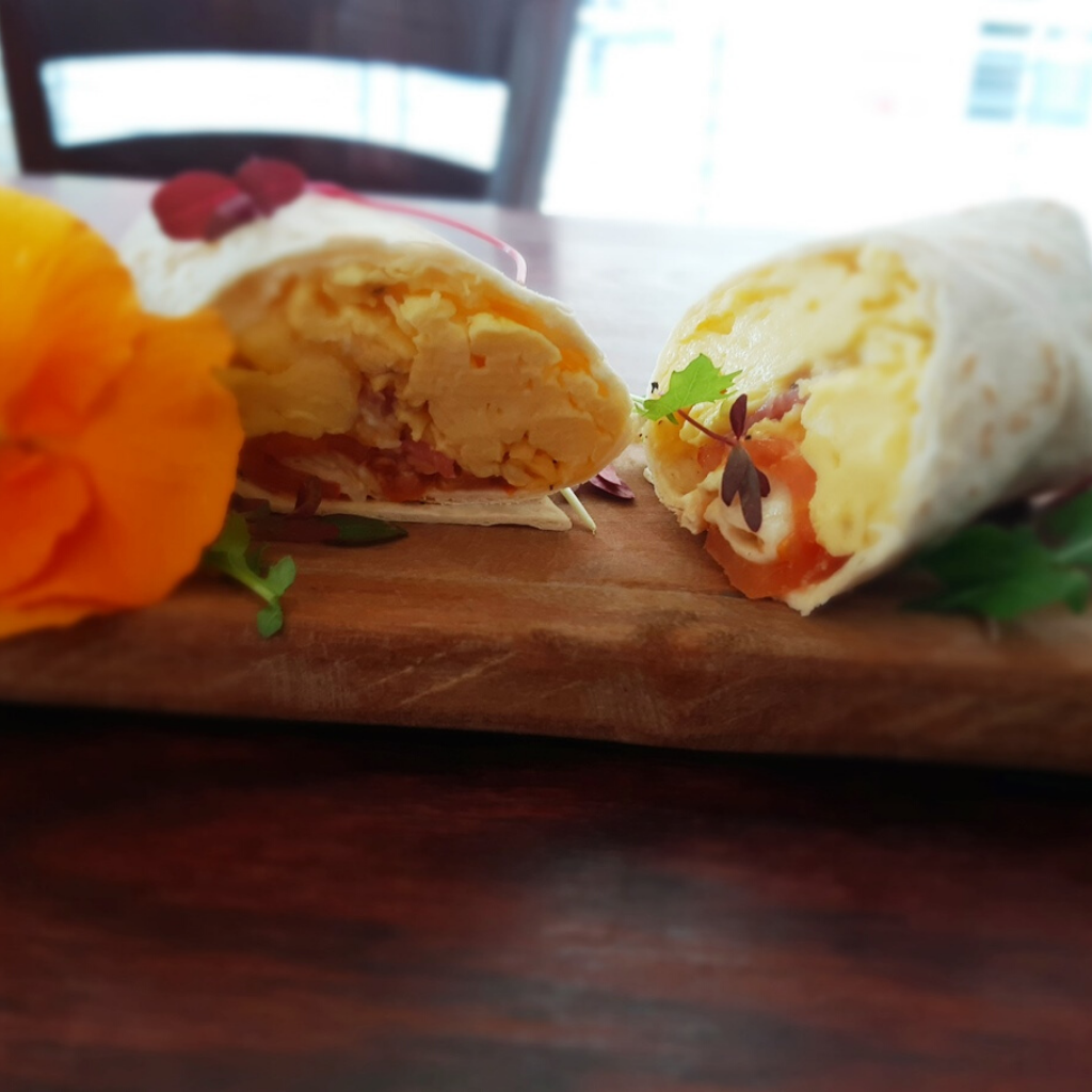 Breakfast scrambled egg wraps per dozen