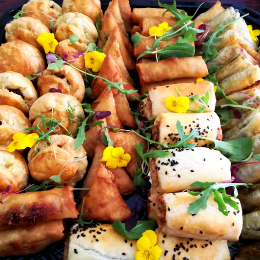 Homemade pastry platter