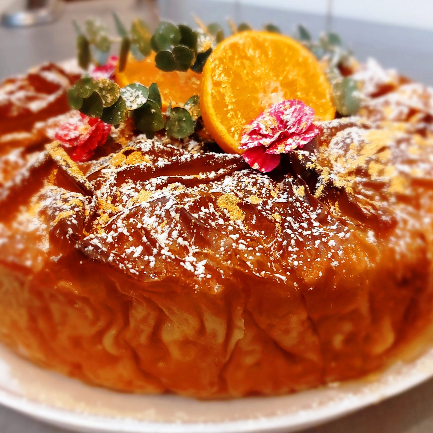 Whole galaktoboureko (phyllo pastry milk tart) 10-12 slices