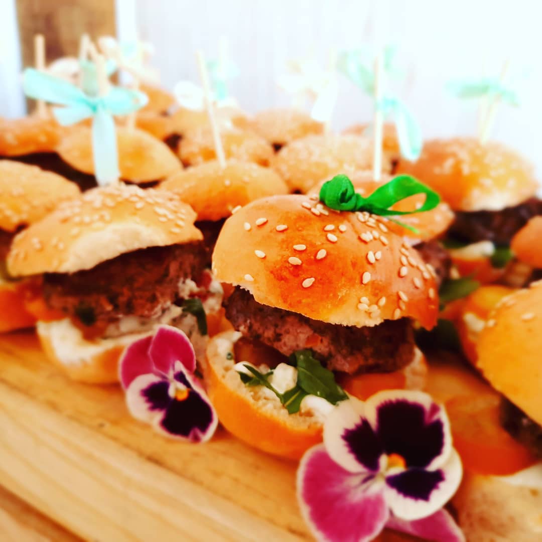 Mini lamb burgers